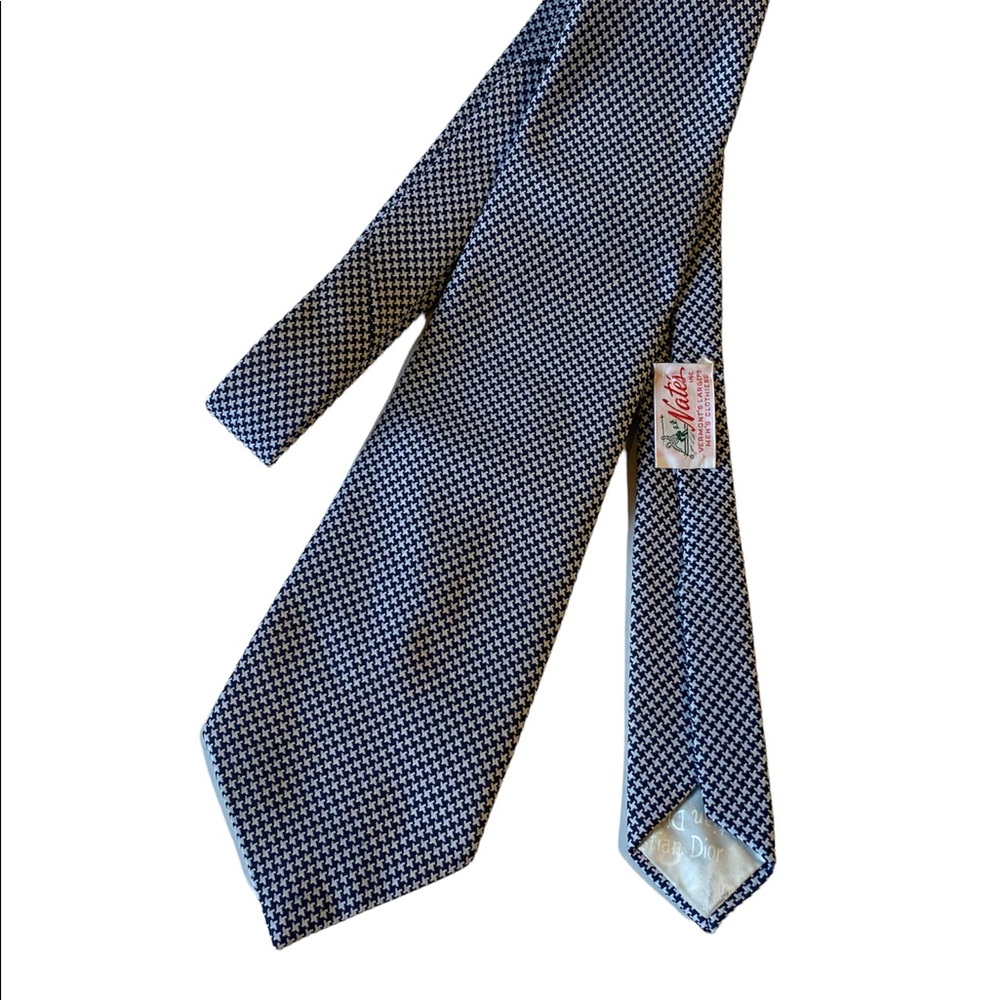 Vintage Christian Dior Houndstooth Tie